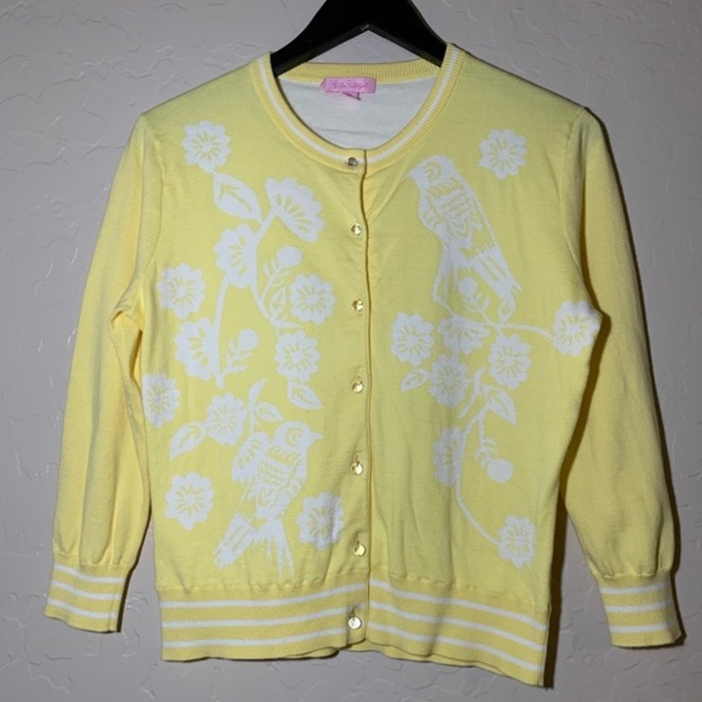 Lily Pulitzer yellow cardigan